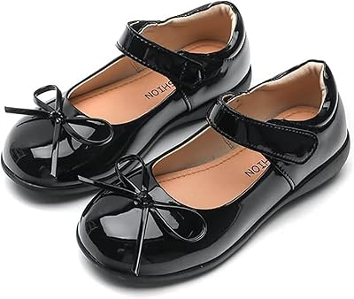 The White Shop Dress Mary Jane Varnished Leather For Girl, Black School Uniform Shoes, Velcro ballerinas with bow tie/Size EU 37.. DIAYTAR NIGERIA: Making online shopping accessible to all Nigerians with our affordable platform.