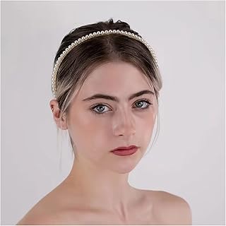 Andalusi Classic Boho Pearl Headset inlaid with white pearls, braided headband in white pearls, headband, hair accessory for women and girls.. Tired of overpriced goods and slow delivery? DIAYTAR Nigeria brings affordability and speed together with a wide selection of products.