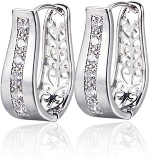 Earrings for women Zircon gold earrings for women (color: 02).. Your go-to destination for affordable online shopping, DIAYTAR NIGERIA delivers in under 8 days.