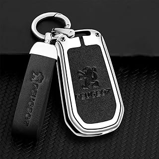 Car keyboard cover for Peugeot 206/207/308/408/508 RCZ 208 3008 2008 4008, smart keychain with keychain, black.. Why shop anywhere else? DIAYTAR Nigeria has it all and delivers fast.
