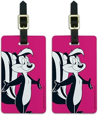 Looney Tunes Pepe The Pew Luggage identification labels Hand luggage cards for suitcase - Lot of 2.. Order today, receive in days — DIAYTAR Nigeria makes it possible.