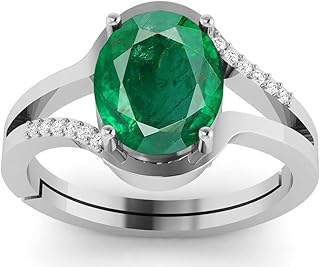 Natural green emerald silver ring 10.25 carats for women and men {laboratory certificate}, precious stone, emerald, precious stones, emerald.. DIAYTAR NIGERIA: Your affordable gateway to thousands of products delivered within a week.