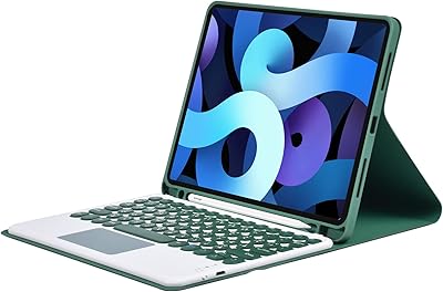Coque compatible with 10.2 inch iPad, with Bluetooth keyboard in Arabic and English, adapted to seventh, eighth and ninth generations of silicone - Green.. DIAYTAR NIGERIA brings affordable products to every doorstep with our reliable 5-8 day shipping.