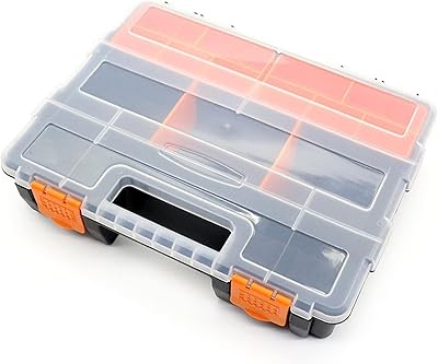 Kizkin toolbox/Toolbox for tool organizer and parts, toolbox with removable plastic separators for equipment, screws, nails, pearls, jewelry of tool jewelry.. DIAYTAR NIGERIA makes every shopping desire a reality with affordable prices and delivery in 5-8 days.