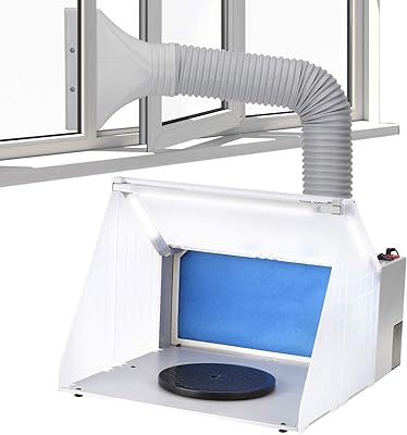 Anesty spray cabin with light LED lights rotary table and filter hose.. Your digital shopping ally, DIAYTAR NIGERIA offers extensive selection with budget-friendly delivery.