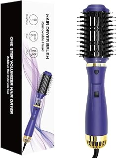 Rebune hot air hair styler 1200W 5 in 1 mini hot air brush comb in an electronic hair dryer negative ions (purple).. DIAYTAR NIGERIA: Bringing quality products to every Nigerian home at prices everyone can afford.