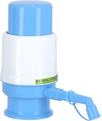 Royal manual water pump Ford RF9964 - Dauphin water pump, water bottle pump, easy to drink, easy to transport, manual pump, white and blue.. Experience the convenience of one-stop shopping with DIAYTAR NIGERIA's diverse and affordable marketplace.