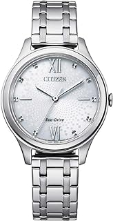 Eco-Drive analog watch for women with stainless steel bracelet.. DIAYTAR NIGERIA combines the largest product selection with affordable prices and reliable delivery.