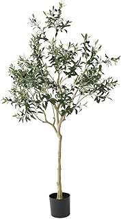 Artificial olive tree Abeer, olive tree in 6 -foot artificial silk pot with pot, large artificial plants for the interior decoration of the house, office and garden.. Shop electronics, clothes, and everything in between on DIAYTAR Nigeria.