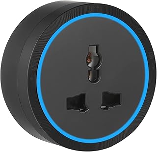 Universal 3 -pin electrical outlet, versatile power outlet adapter, sliding portable electrical outlet with blue LED ring.. Shop smart, shop DIAYTAR — Nigeria’s trusted e-commerce site.
