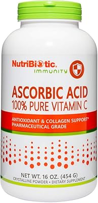 Nutribiotic - Ascorbic acid capsules, 100 % pure vitamin C, immune, 454 g.. DIAYTAR NIGERIA delivers affordability and convenience with every purchase, shipped within the week.