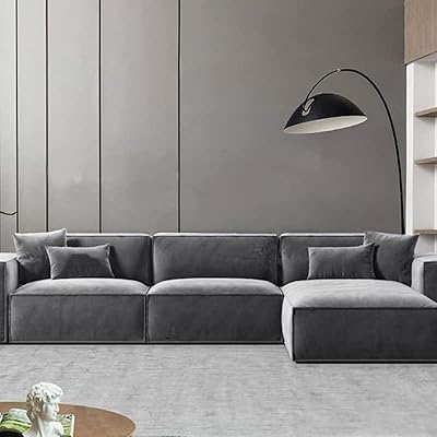 Luxury sofa set in the form of modern design (gray).. DIAYTAR NIGERIA: Your affordable marketplace with reliable 5-8 day shipping across Nigeria.