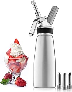 Moonman Professional Distributor of whipped cream for homemade whipped cream, protection of robust aluminum cream with 3 stainless steel kitchen decoration nozzles, 500 ml.. DIAYTAR Nigeria combines variety, affordability, and speed — making your online shopping experience not only enjoyable but also cost-effective.