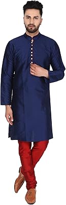 Regular kurta pajamas in artistic silk for men.. E-commerce made for Nigeria — fast delivery and low prices at DIAYTAR.