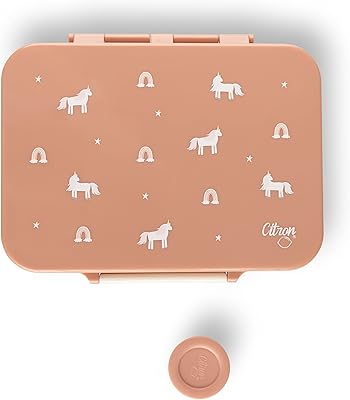 Lemon - Tritan lunch box with 4 children's compartments - includes 1 sauce container | BPA Waterproof Lunch box for children - unicorn - dark pink.. Experience shopping satisfaction with DIAYTAR NIGERIA's vast selection and budget-friendly delivery options.