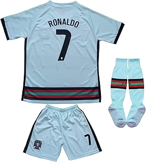 Together football jersey Cristiano Ronaldo #7 for children, jersey/shorts/socks in young sizes, gray hung, 6-7 years.. Make shopping fun and stress-free with DIAYTAR Nigeria.