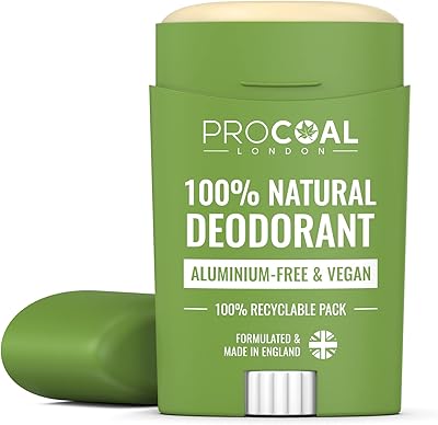Deodorant in 100 % natural procoal stick - 100 % recyclable pack, aluminum -free, soda bicarbonate, deodorant for women and men, without cruelty to animals, made in the United Kingdom.. DIAYTAR NIGERIA delivers affordability and convenience with every purchase, shipped within the week.