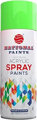 Acrylic paint in aerosol with quick drying national painting - Fluorescent green 5615.. Experience the ease of modern shopping with DIAYTAR NIGERIA's comprehensive platform and quick delivery.