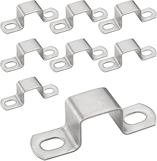 Dghaop 8 Pieces 20mm U-shaped connector support for a closed leg channel bar holder, screws included, 304 stainless steel.. Shop quality and variety at unbeatable prices on DIAYTAR Nigeria — delivery in under 8 days.