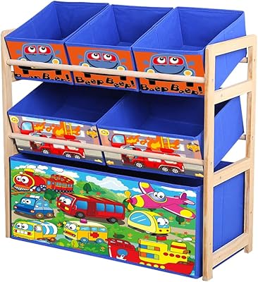 PJ Nonong Deluxe Multi-box organizer for children with storage box, toy storage box, boys toy chest (car).. Elevate your shopping experience with DIAYTAR NIGERIA's vast catalog and budget-friendly options.