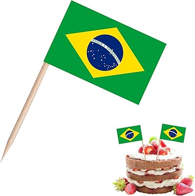 100 pieces of Brazilian World Cup Brazilian cure to decorate cocktails and cakes.. Shop with purpose at DIAYTAR NIGERIA, where your money goes further and delivery is always prompt.