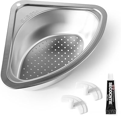 Basket of stainless steel kitchen sink strap, Baityun versatile angle sink basket, triangular sink basket, storage holder, kitchen and bathroom lap holder.. Shop smarter with DIAYTAR NIGERIA's diverse marketplace and budget-friendly nationwide delivery.