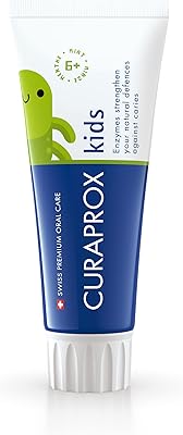 Curaprox CS Kids Mint, 60 ml toothpaste - Children's toothpaste from 6 years with 1450 ppm of fluoride - SLS, microplastics or triclosan... DIAYTAR NIGERIA: Where smart shoppers find everything they need at prices they can afford.