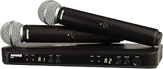 Shure Blx28888-SM58 Double Wireless Audio System Two Dynamic SM58 professional microphones for speech.. Experience shopping without limits at DIAYTAR NIGERIA, where affordability meets convenience in just days.