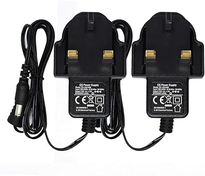 Set of 2 CA power adapters to CC 12 V 1.5 A, socket 5.5 mm x 2.1 mm, United Kingdom.. Your ideal shopping partner, DIAYTAR NIGERIA offers extensive variety with reliable nationwide shipping.