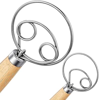 Danish dough whisk, Dutch whisk, Danish wooden whisk, 13 -inch stainless steel whisk, bread kitchen whisk, cake, pastry.. Your comprehensive marketplace awaits at DIAYTAR NIGERIA with affordable prices and reliable delivery times.
