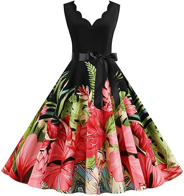 Solid -collar -collar -collar dress Audrey Hepburn for girls 2020, sleeveless downstream dress inspired by the 1950s, perfect for evenings and end -of -year balls.. With DIAYTAR Nigeria, shopping online is easy, affordable, and fast.