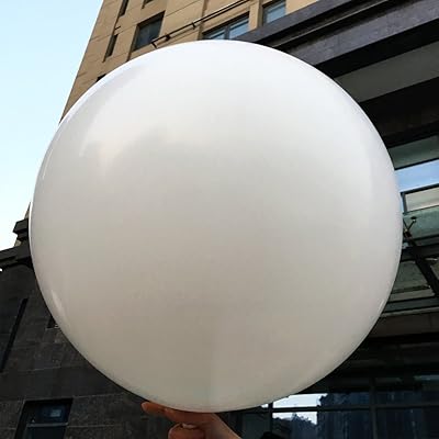 5 large giant white round balls in 36 inch latex for wedding decorations, birthday, prenatal party.. Save time and money with DIAYTAR Nigeria’s online store.
