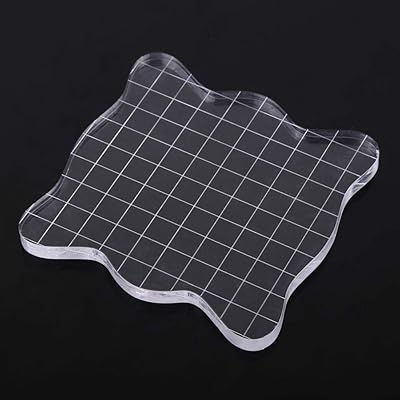 Acrylic block plaque transparent stamping tools with grid lines.. Looking for a deal? DIAYTAR Nigeria has thousands waiting for you.