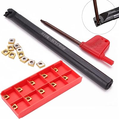 CNC Mizon S10K-SCLCR06 rotary tower holder + 10 rooms CCMT060204-HM YBC251 + Robust CNC tower holder and high adhesion shock resistant DZ08.. DIAYTAR NIGERIA revolutionizes online shopping with competitive prices and reliable 5-8 day delivery.
