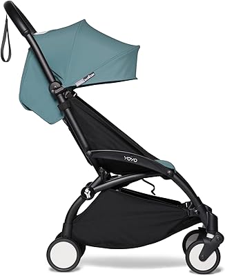 Baby stroller baby zen with black frame with aqua seat and yoyo 2 umbrella.. DIAYTAR NIGERIA promises affordability and variety with every purchase, delivered in 5-8 days.