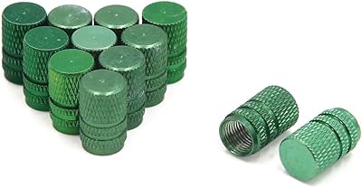 QTQGOITEM 12 Pieces Anti-dust valve Cork in green metal for vehicle car truck tire rim roller ari port (model: c65 032 a5b edc eF7).. DIAYTAR NIGERIA: Where shopping meets satisfaction with affordable prices and delivery within 8 days.