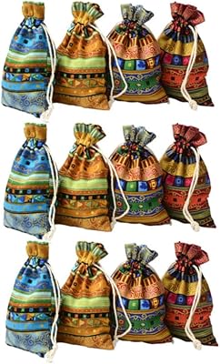 CABINOCK 12 PIECES Storage Bag of Candle Candle Candy Egyptian Cord Bags Mini Collar Pocket Mini Gift Bags Bags Candy Bags Gift Bags In Jute Canvas Small Bag with Retro Candy Bag Bag.. DIAYTAR NIGERIA makes luxury accessible with our affordable prices and dependable delivery service.