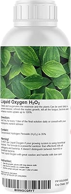 Hydrogen peroxide 35 % liquid oxygen to improve nutrient absorption roads for interior plants and hydroponics (1 liter).. DIAYTAR Nigeria: Where affordability meets speed and quality.