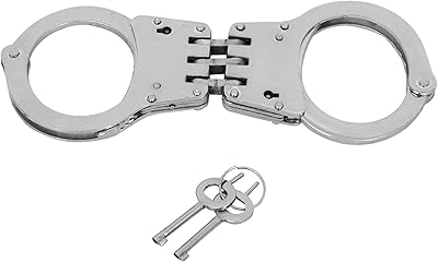Vintage Hathakadi Bracelets in carbon steel with 2 keys for the police, the theater, the role -playing games, the cinema, the drama, the performance on stage (American police, design 2) adjustable.. Shop with purpose at DIAYTAR NIGERIA, where diverse selection meets budget-friendly nationwide delivery.