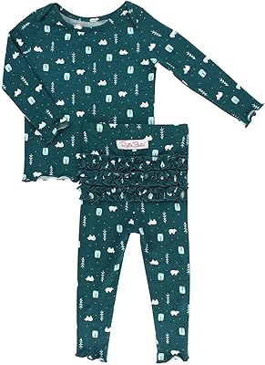 2-room ruffle pajamas for girls' baby girls.. DIAYTAR NIGERIA: Redefining e-commerce with affordable prices and reliable nationwide shipping.