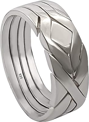 Eberoli wedding ring Ephesus 4 bands made by hand in silver.. From essentials to electronics, DIAYTAR Nigeria ships your order in no time.