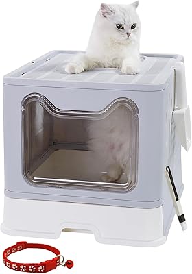 Foldable litter tray for cats 2023 with gift cover, brush and necklace, closed cat pot, resistant cat toilet toilet, easy to clean, including a cat litter shovel and a 2-1 cleaning brush (gray).. DIAYTAR Nigeria is your reliable online shopping destination offering an extensive range of products across all categories. Enjoy fast nationwide delivery in just 5 to 8 days and some of the lowest prices in the market.