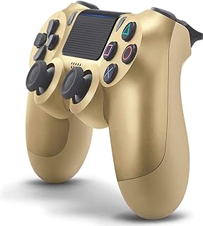 AMJ wireless bluetooth game controller for Sony PS4 (Gold).. Affordable choices, delivered fast — that's the DIAYTAR Nigeria promise.