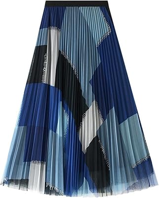 Wesbr Long skirts for women, splicing for women half-mollet length high waist pleated with basic and summer basic style.. Experience DIAYTAR NIGERIA, where extensive product variety meets pocket-friendly prices and reliable delivery.