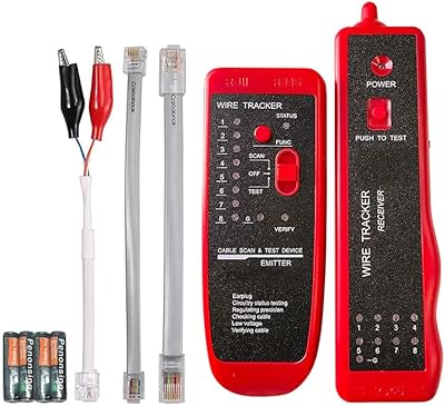 ECV RJ11 RJ45 RJ45 network detection wire tracer, telephone network cable tester, line detection tone diagnostic kit.. DIAYTAR NIGERIA delivers value, variety, and convenience with our nationwide 5-8 day shipping.