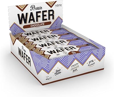 Nano Wafer Safety Chocolate (12 -piece in a box) protein bar (12 x 40 grams) with 2 pieces without chocolate chocolate.. DIAYTAR NIGERIA: Making quality products accessible to all Nigerians at affordable prices.
