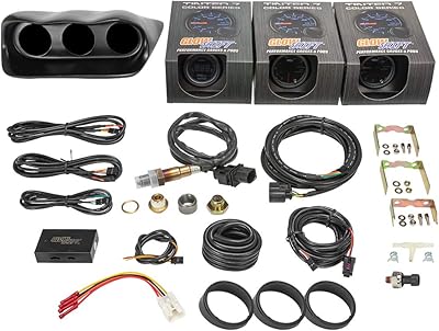 Great Gauge Gauge Set for Subaru Impreza WRX STI 2002-2007 - Boost/Void 7 colors 30 PSI, Oil pressure 100 PSI and Digital Air Large Air/Fuel Gauges - Triple Dash Pod in black glass fiber.. DIAYTAR NIGERIA stands as your affordable shopping ally with nationwide delivery in just 5-8 days.
