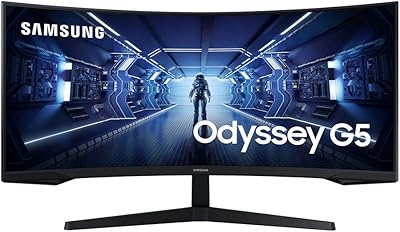 Ultra Large Samsung Odyssey G5 34 inch game instructor with screen.. From tech to toiletries, DIAYTAR Nigeria delivers without delay.