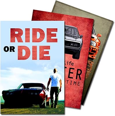 Affiches d'art fast and furious - lot de 3 (30,48 x 45,72 cm).. DIAYTAR NIGERIA delivers on convenience and affordability with our reliable nationwide shipping.