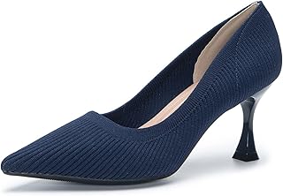 Cotton heeled shoes and pointed end for women, comfortable formal shoes decorated with breathable pores.. Shop smarter, not harder with DIAYTAR NIGERIA - thousands of products at your fingertips with affordable delivery.